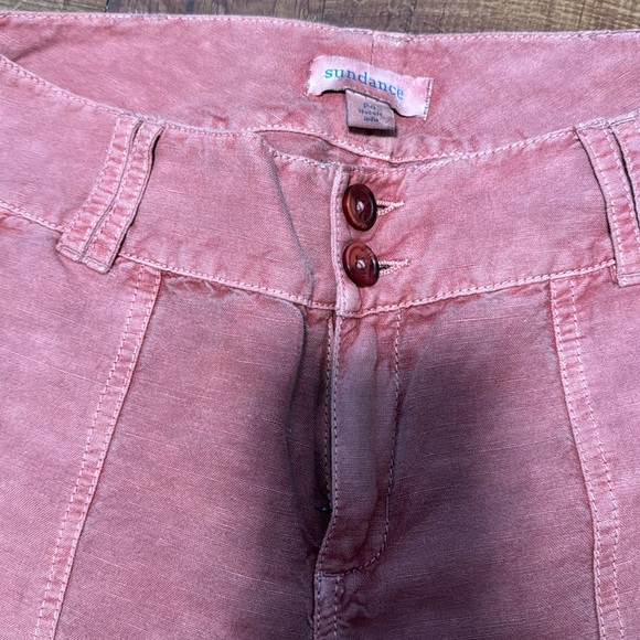 Sundance organia cotton pants lace side panel-faced red color - Picture 3 of 6